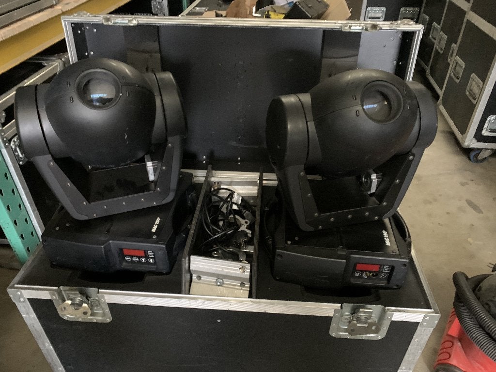 Martin MAC 250 Movingheads (2 stuks) incl. flightcase, Enlèvement, Utilisé, Lumières, Couleur