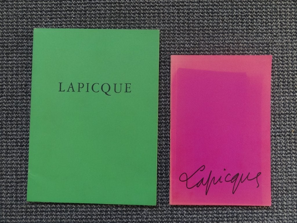 Deux catalogues rares sur le peintre Charles Lapicque, Envoi, Utilisé, Peinture et dessin