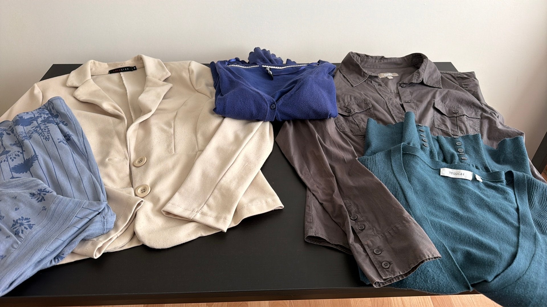 Blazer, 2 vestjes, hemd & lang topje mt 38 of L, Kleding | Dames, Ophalen of Verzenden, Gedragen