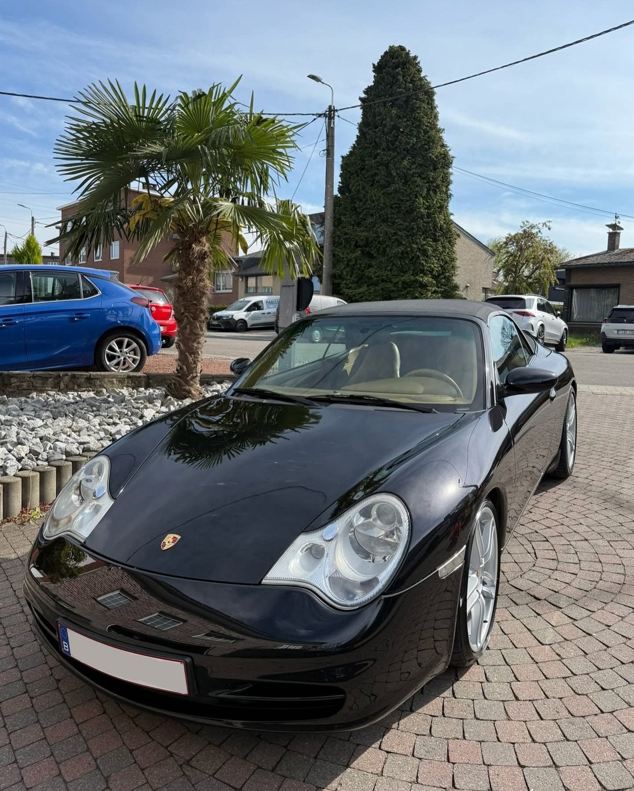 Porsche 911 (996.2) Carrera 3.6 Cabriolet, Autos, Cuir, Achat, Beige, Cabriolet
