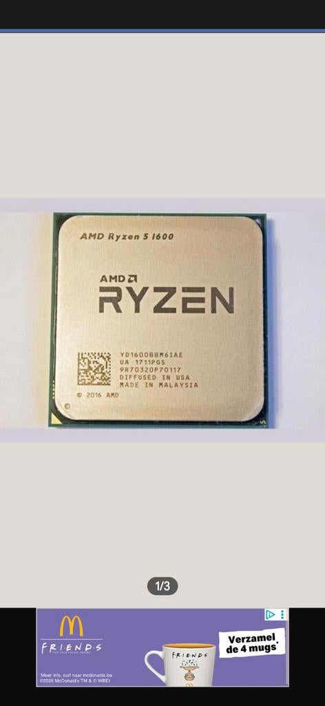 Ryzen 5 1600 CPU, Computers en Software