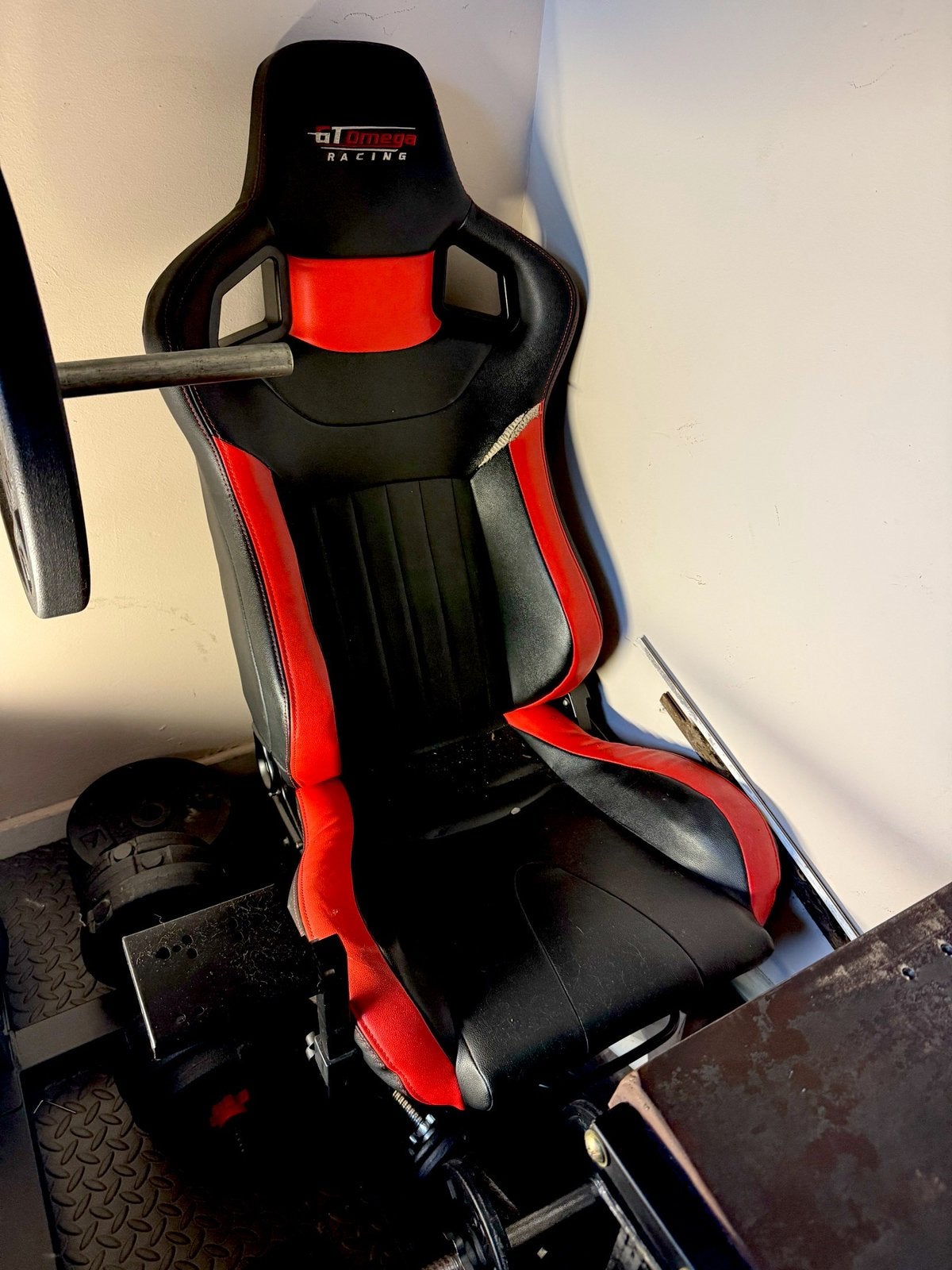 Racing Simulator Stoel met Wegklapbare Monitorsteun, Games en Spelcomputers, Ophalen of Verzenden, Zo goed als nieuw