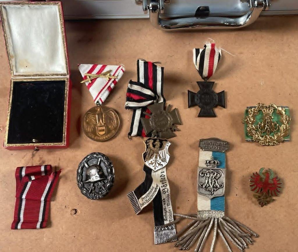 Originele WWI Duitse medailles EENMALIGE prijsverlaging, Verzenden, Landmacht, Lintje, Medaille of Wings
