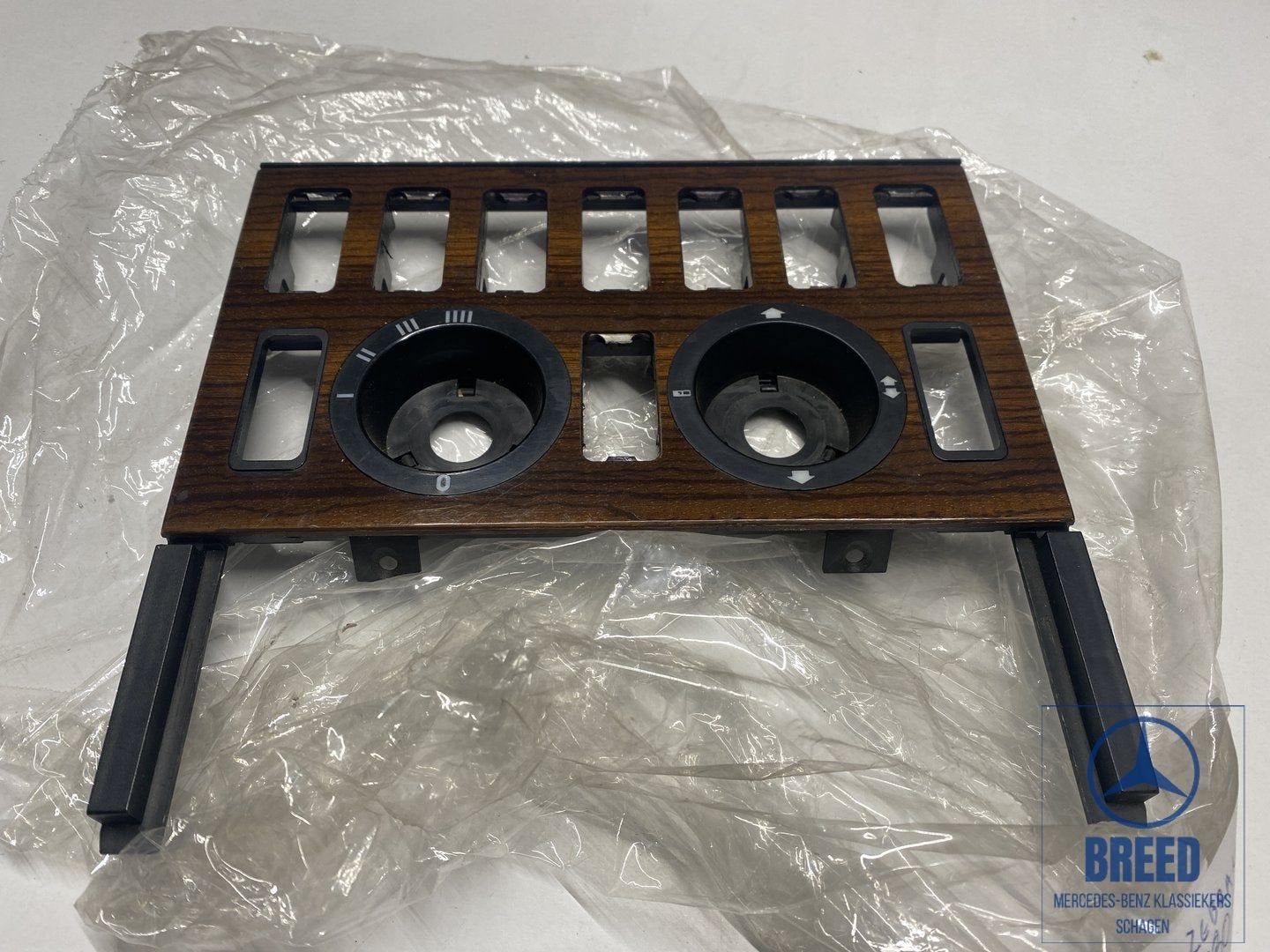 Zebranopaneel middenconsole voor Mercedes-Benz W126, Auto-onderdelen, Gebruikt, -, Ophalen of Verzenden, -
