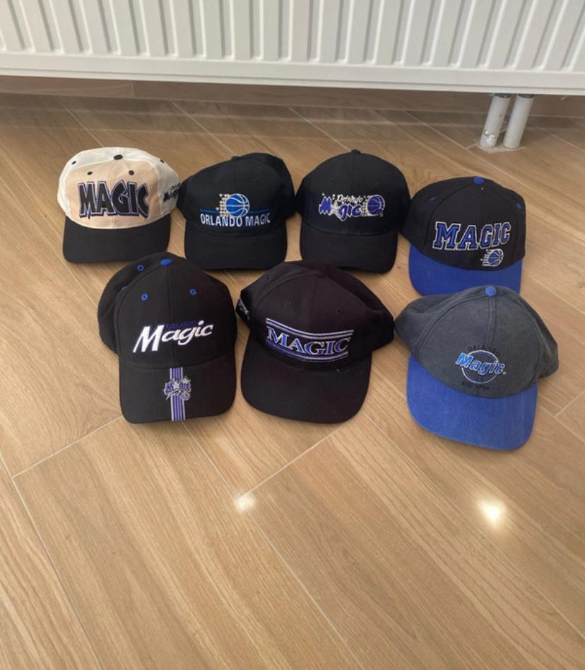 Lot de 7 casquette nba officiel vintage, Enlèvement ou Envoi, Comme neuf, Casquette