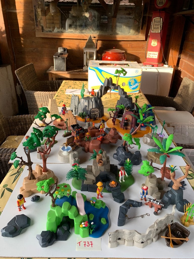 PLAYMOBIL T737: GROOT PIRATENEILAND!, Ophalen of Verzenden, Zo goed als nieuw, Pirates, Losse onderdelen