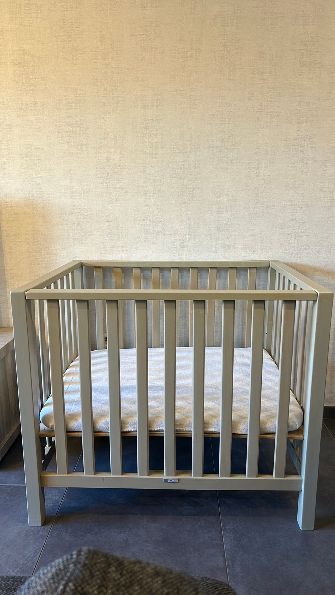Park in hout, Kinderen en Baby's, Ophalen, Zo goed als nieuw, Rechthoekig, In hoogte verstelbaar