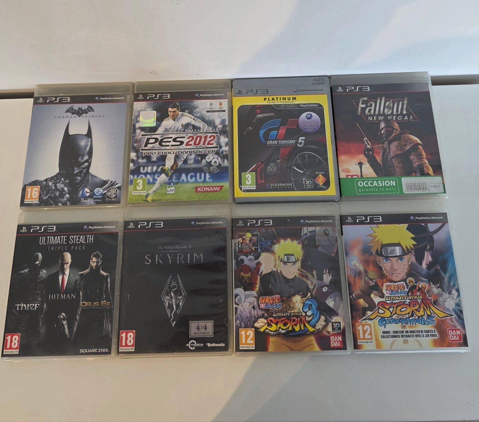 Lot 8 Jeux PS3 Complets GTA Naruto Batman Skyrim fallout, Consoles de jeu & Jeux vidéo, Enlèvement ou Envoi, Utilisé, Online