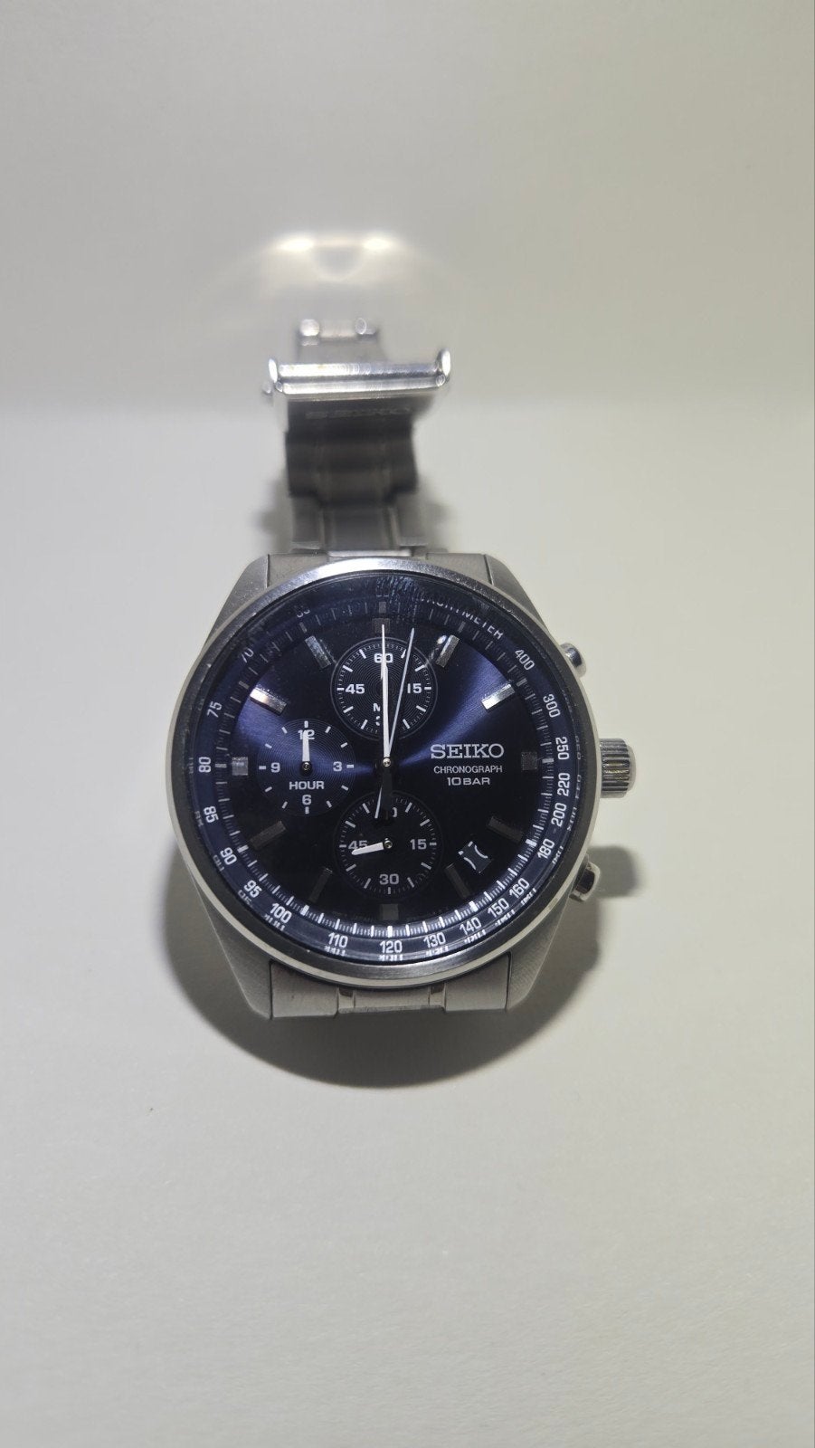 Seiko Chronograph, Bijoux, Sacs & Beauté, Montre-bracelet, Seiko, Enlèvement ou Envoi, Acier