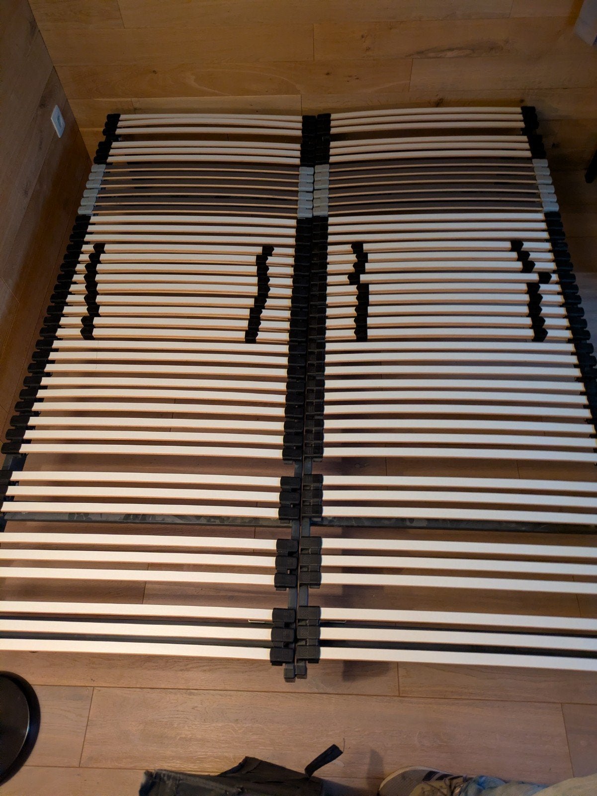 Lattenbodem voor matras 200 * 160 met poten, Ophalen, Gebruikt, Tweepersoons, Bedbodem