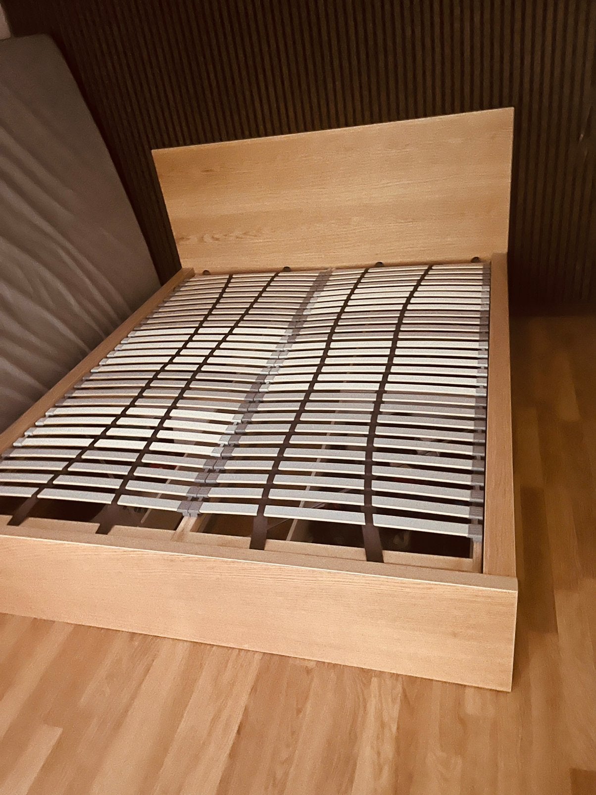 Malm bed ikea 160x200, Huis en Inrichting, Slaapkamer | Bedden, Ophalen, Gebruikt, Tweepersoons, 200 cm