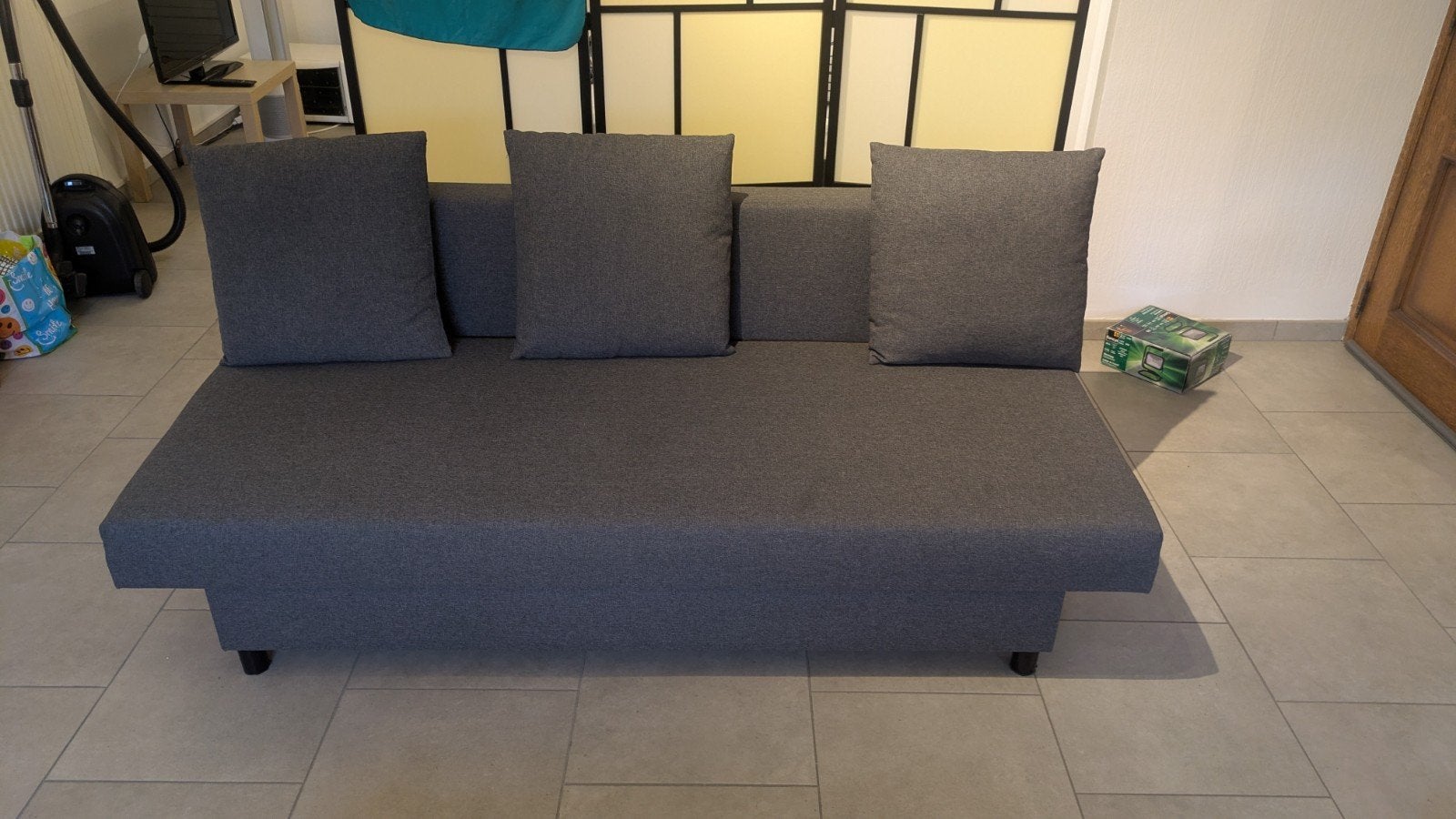 CANAPÉ LIT Ikea Friheten 3 places convertible, Maison & Meubles, Gris, Enlèvement, Utilisé, Deux personnes