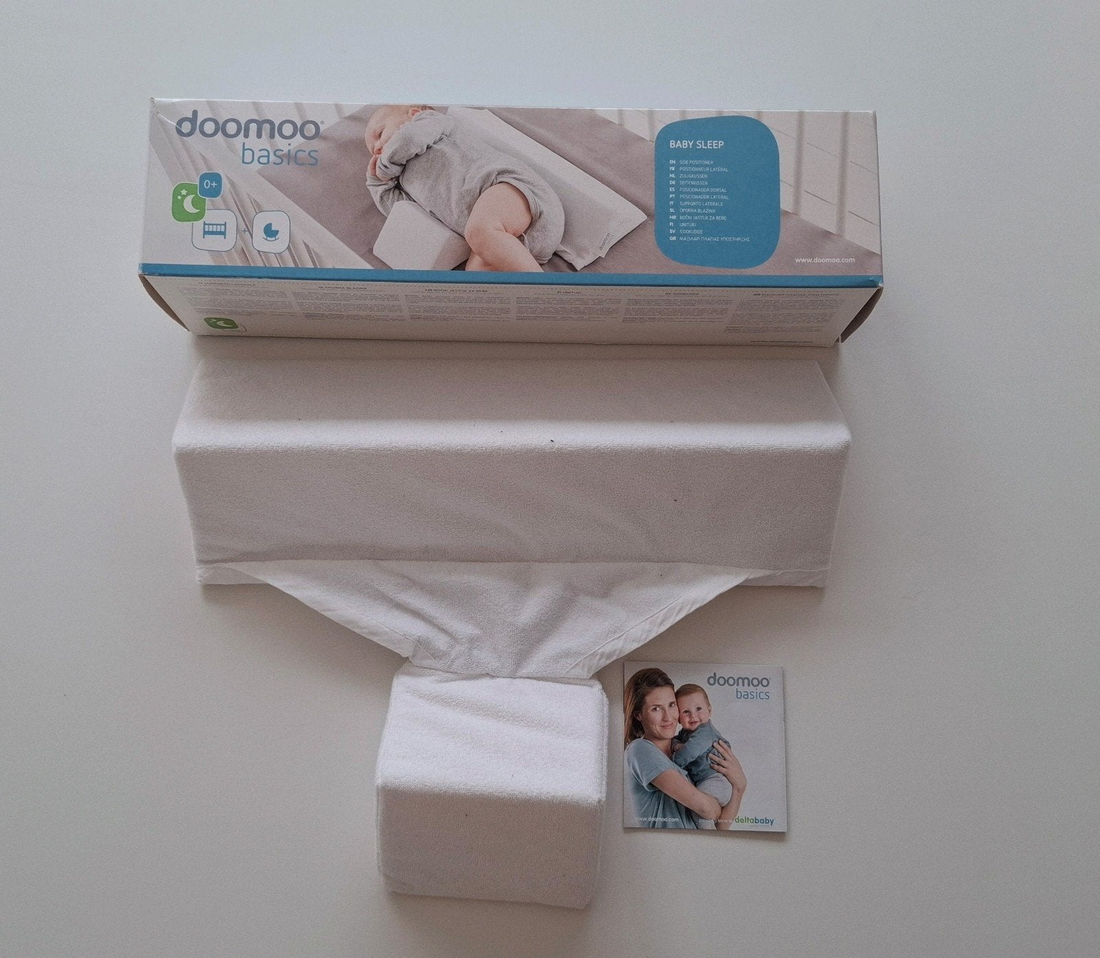 doomoo basics - babyslaap - babywig - zijligkussen, Ophalen, Jongetje of Meisje, Wit, Zo goed als nieuw
