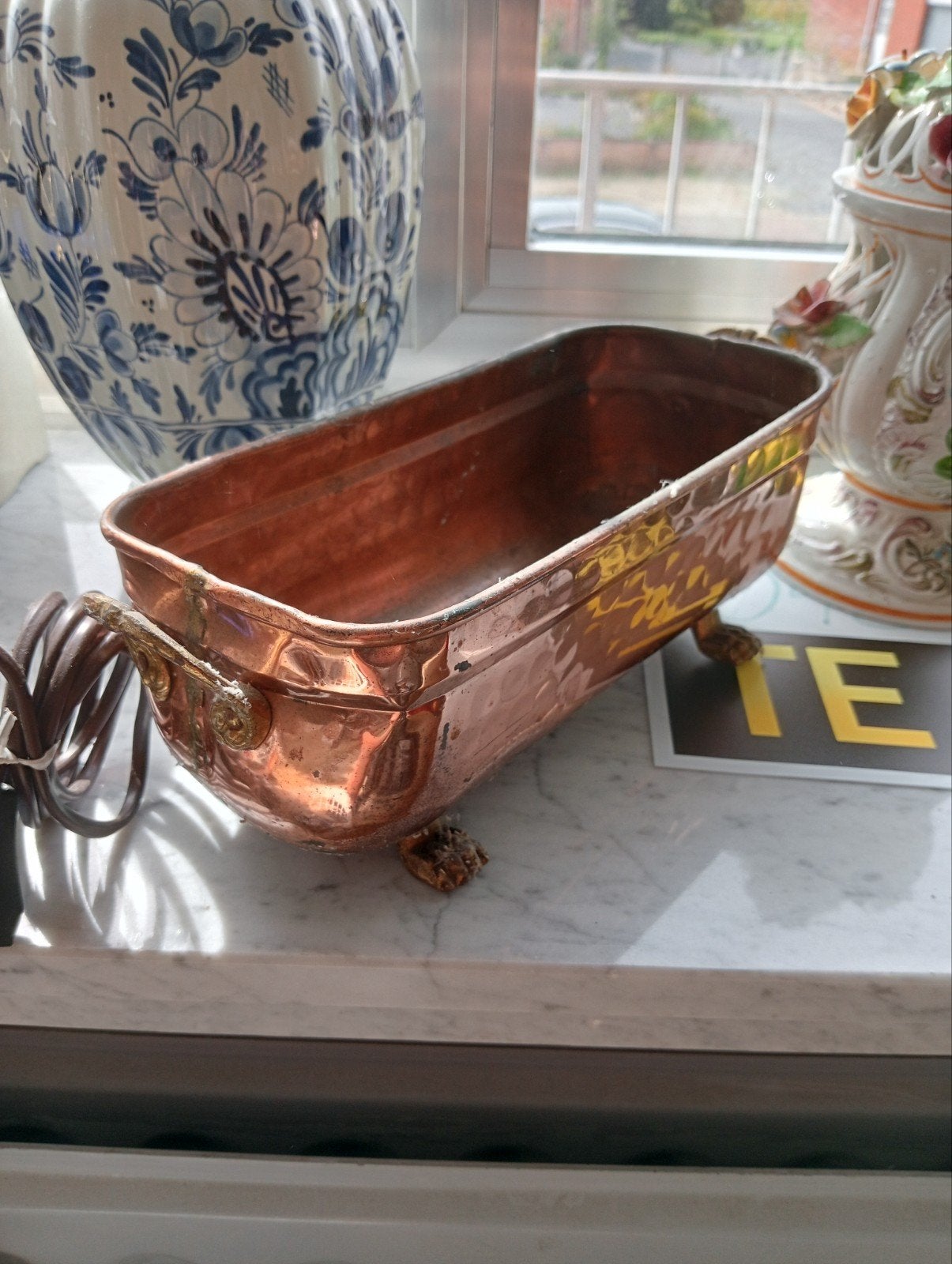 pot de fleurs en cuivre, Antiquités & Art, Enlèvement ou Envoi