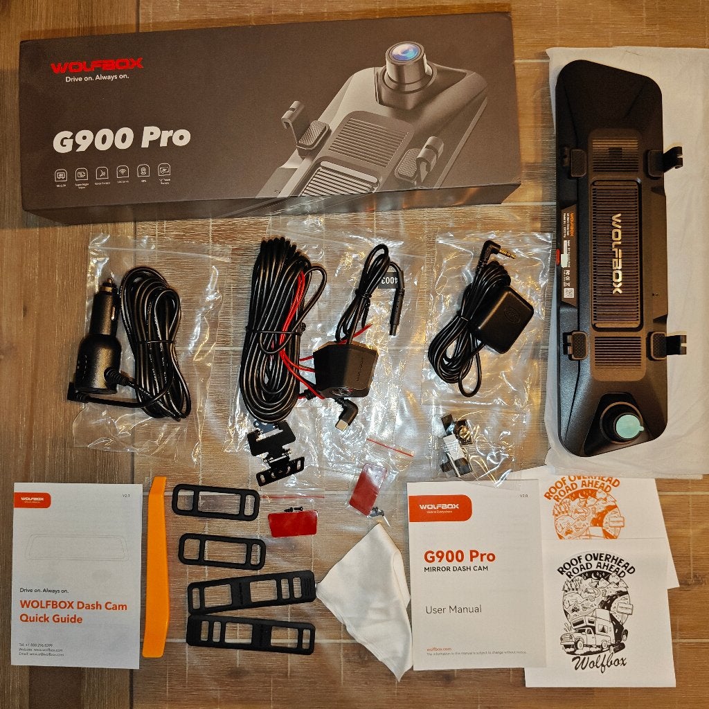 Wolfbox G900 Pro 4K Wifi GPS 128GB Dashcam, Ophalen of Verzenden, Nieuw