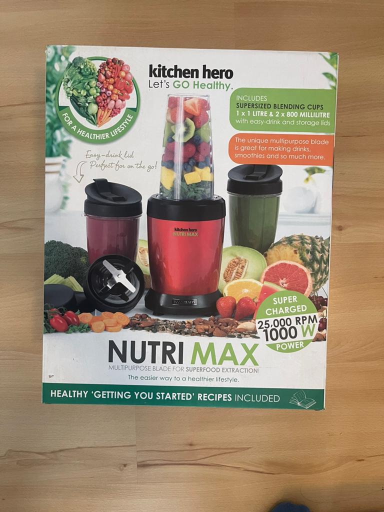 Nieuw blender Kitchen Hero Nutrimax, Enlèvement ou Envoi, Neuf, Mélangeur