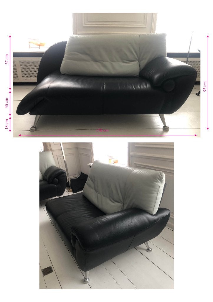 canapés cuir, Maison & Meubles, Canapés | Salons, 75 à 100 cm, Quatre personnes ou plus, Enlèvement, Utilisé