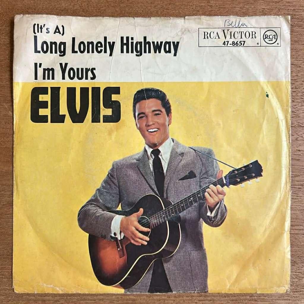 Elvis Presley – It's A Long Lonely Highway / I'm Yours, Enlèvement ou Envoi, Single, Utilisé, Pop