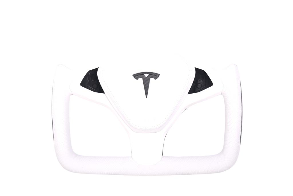 Tesla Plaid leder & carbon sportstuur, Auto-onderdelen, Niet ingevuld, Verzenden, Niet ingevuld, Nieuw