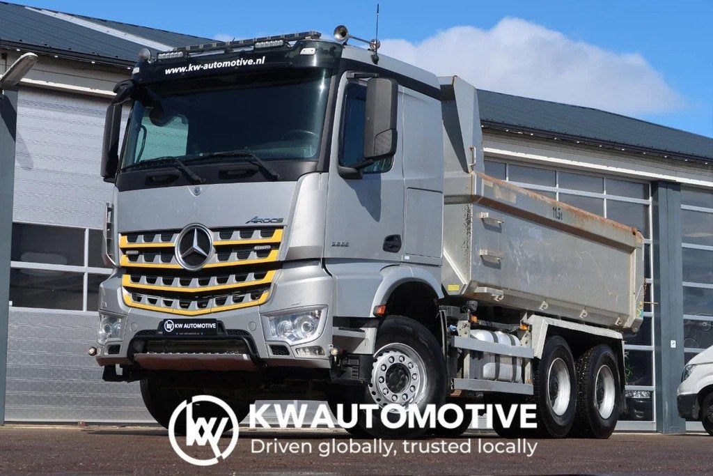 Mercedes-Benz Arocs 2658 6X4/ RETARDER/ BIG AXLES/ STEEL-AIR, Autos, Camions, Cuir, Argent ou Gris, Achat, Euro 6