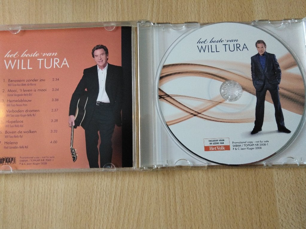 CD Het beste van WILL TURA, CD & DVD, CD | Chansons populaires, Enlèvement ou Envoi, Comme neuf, En néerlandais