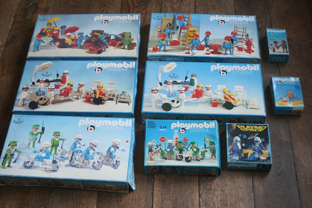 Playmobil clicky jaren 70 (3401, 3402, 3403, 3404) BOXED, Kinderen en Baby's, Ophalen of Verzenden, Zo goed als nieuw, Complete set