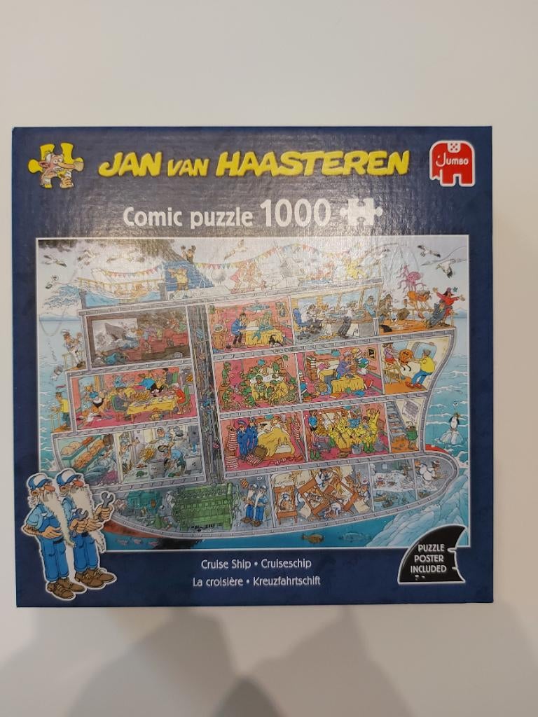 Puzzel Cruiseschip Jan Van Haasteren, Ophalen, 500 t/m 1500 stukjes, Nieuw, Legpuzzel