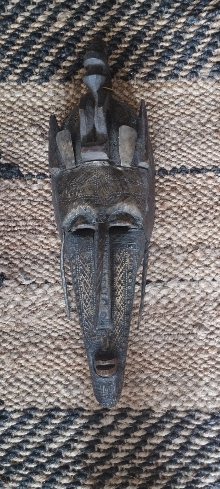 Masque Africain décoratif, Antiek en Kunst, Curiosa en Brocante, Ophalen