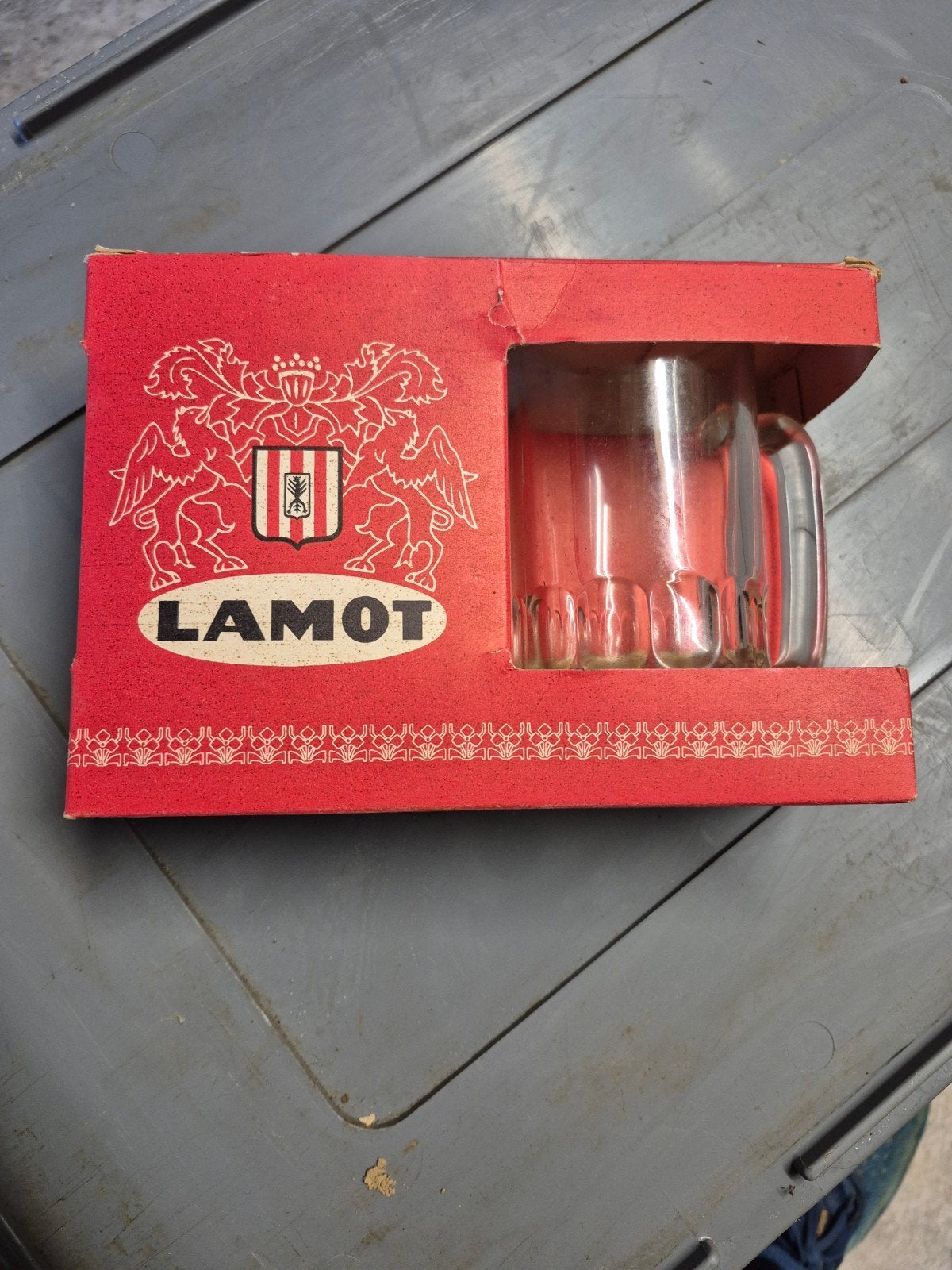 Magnifique et rare coffret brasserie Lamot, Collections, Marques de bière, Enlèvement ou Envoi