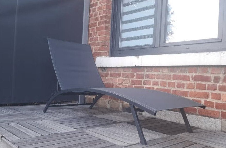 Chaise longue / transat, Jardin & Terrasse, Enlèvement, Utilisé, Aluminium, Pliant