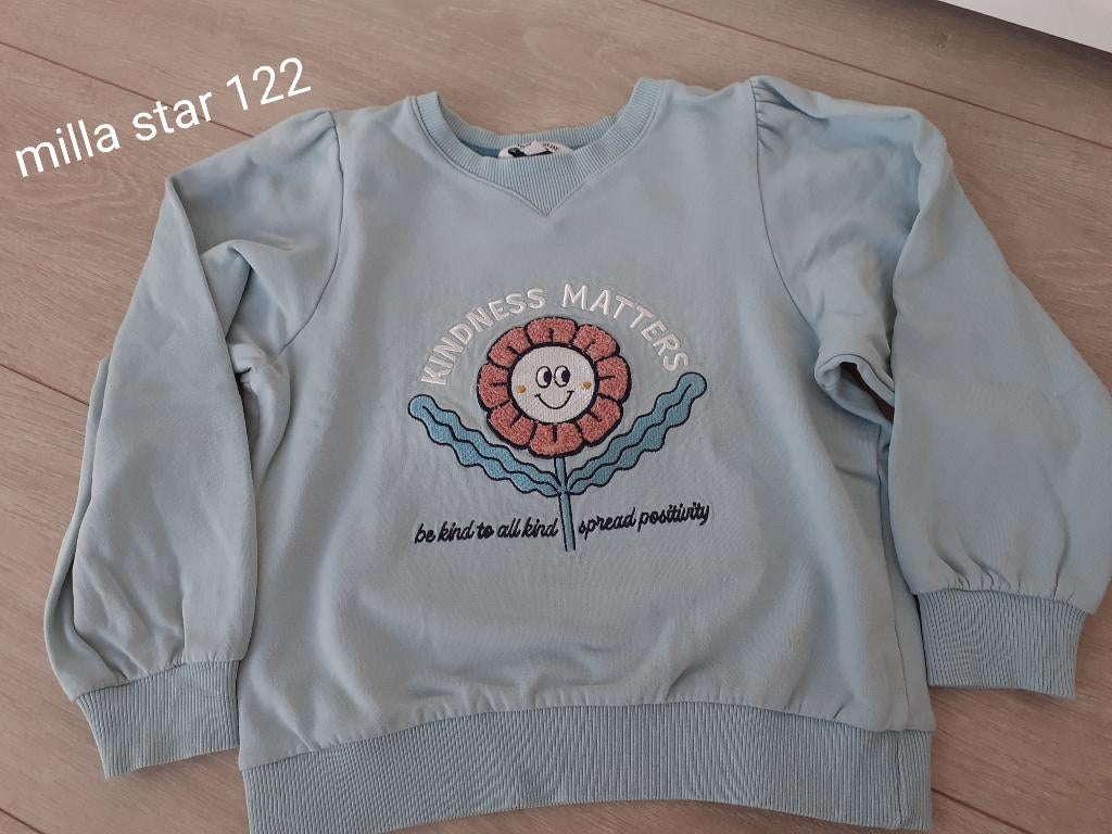 Trui milla star (JBC) maat 122 - "Kindness matters", Kinderen en Baby's, Kinderkleding | Maat 122, Gebruikt, Meisje, Trui of Vest