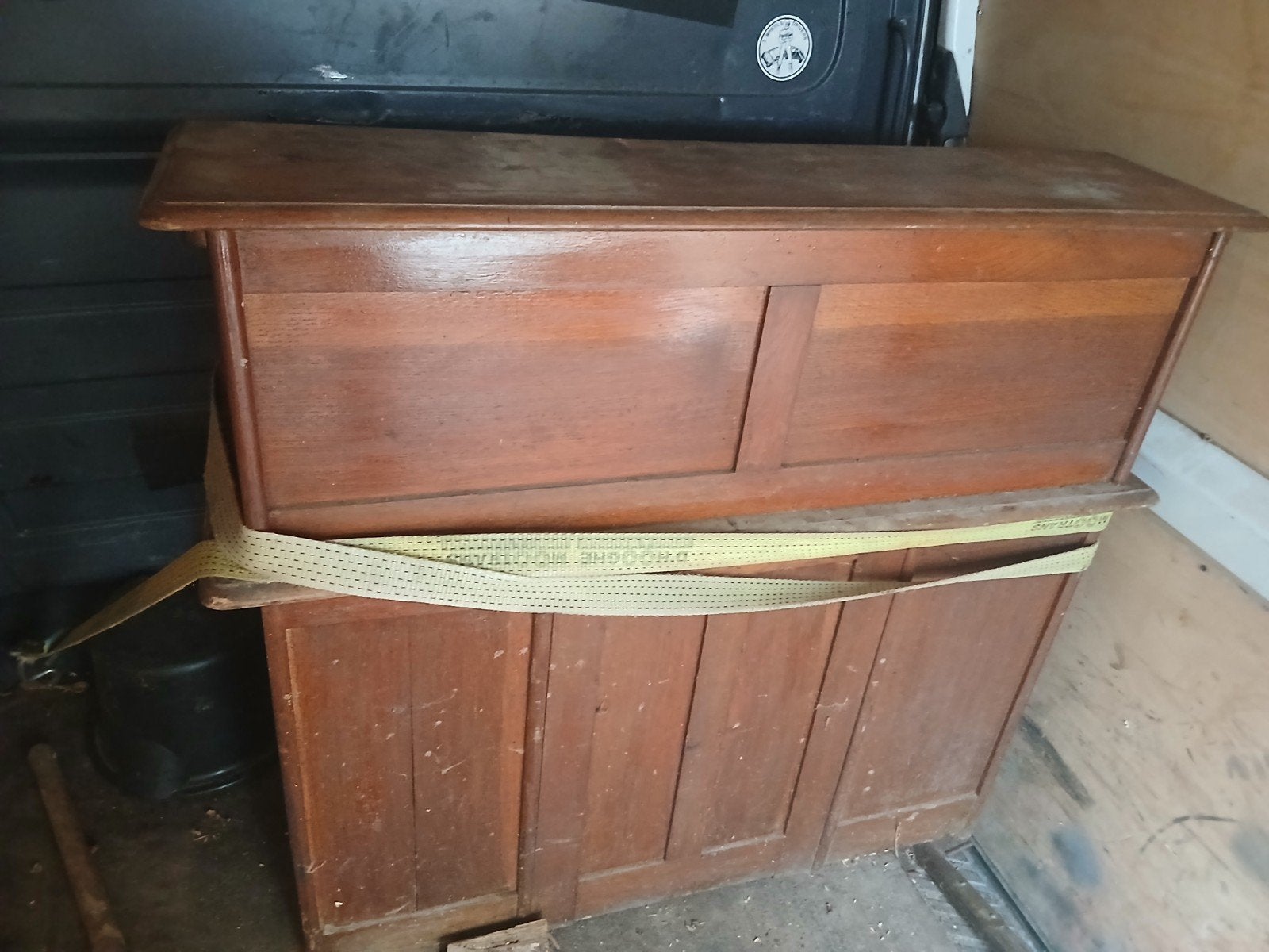 antieke secretaire, Ophalen