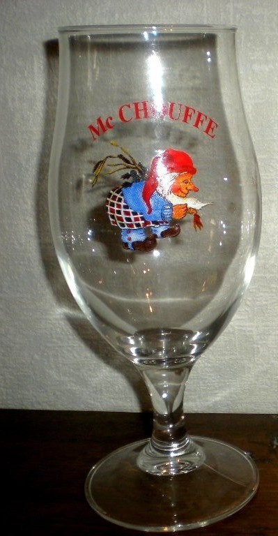 Mc CHOUFFE, Collections, Marques de bière, Enlèvement ou Envoi, Comme neuf, Verre ou Verres