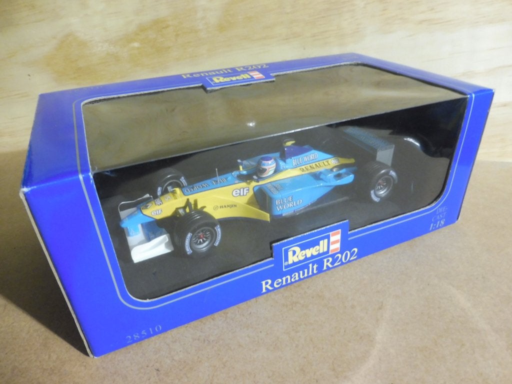 1:18 Revell 28510 Renault R202 RS22 F1 2002 15 Jenson Button, Hobby en Vrije tijd, Modelauto's | 1:18, Ophalen of Verzenden, Zo goed als nieuw