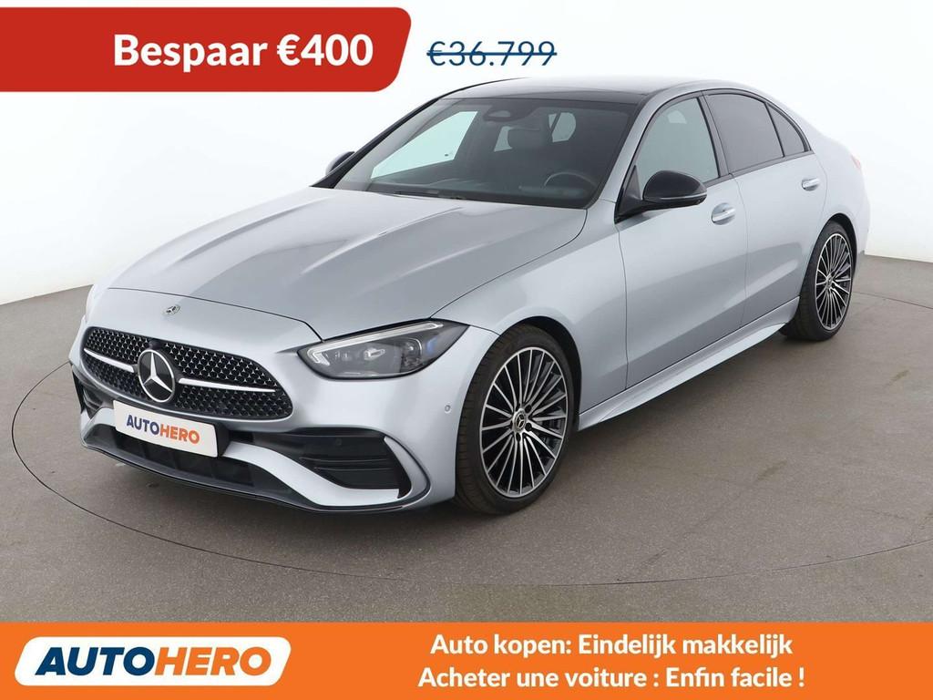 Mercedes-Benz C-Klasse 220 C 220 d Mild-Hybrid AMG Line, Auto's, Automaat, 4 deurs, Achterwielaandrijving, Leder