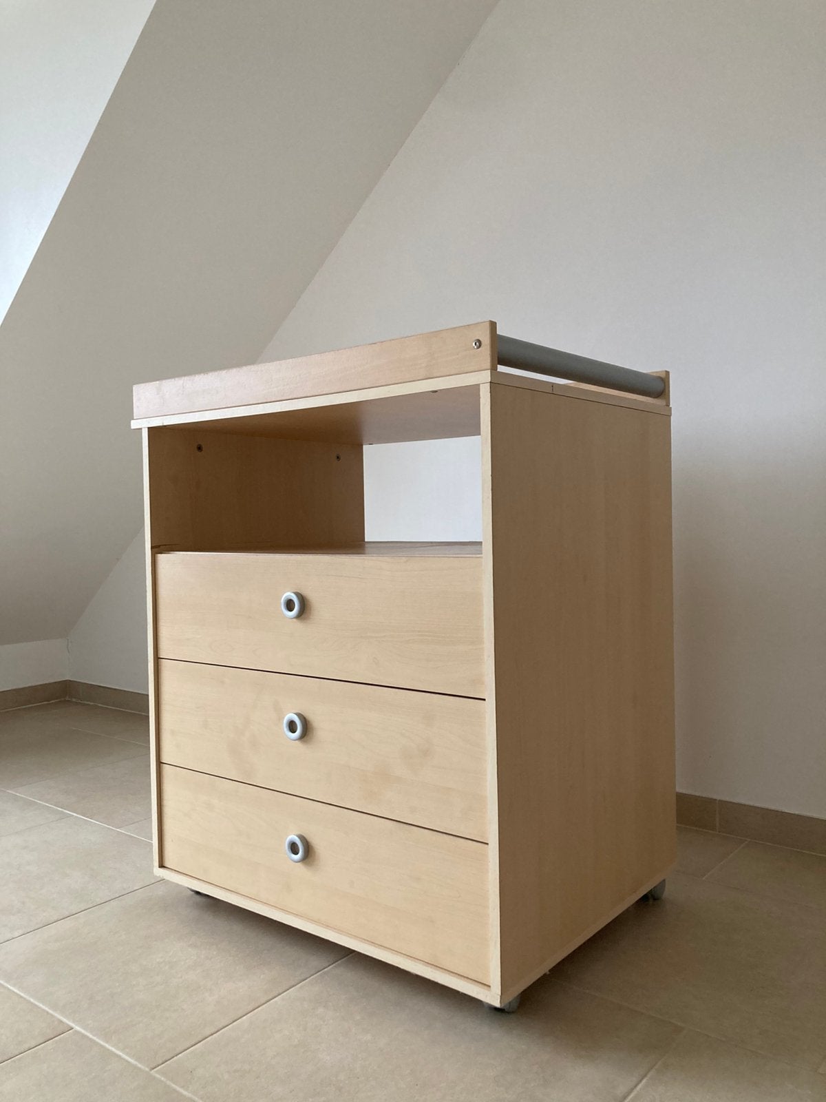 Commode en bois à 3 tiroirs, Enlèvement, Utilisé, Commode