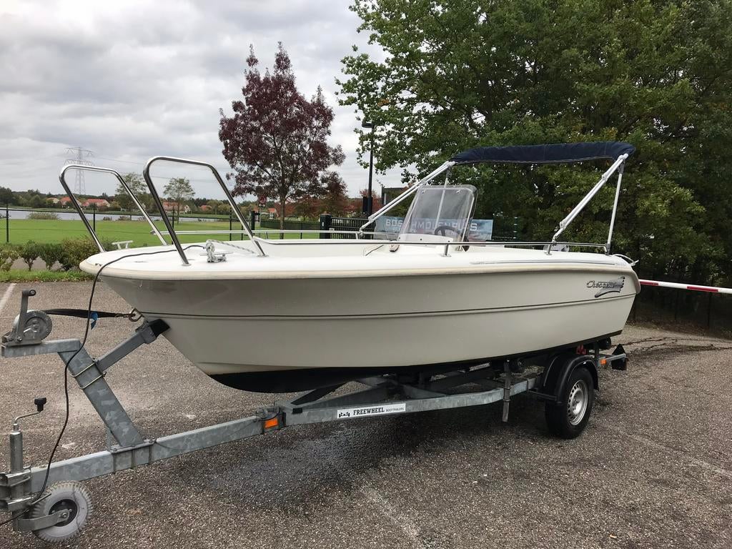 Crescent 480 consoleboot met 25pk motor vaarklaar, Watersport en Boten, Ophalen, 10 tot 30 pk, Zo goed als nieuw, 3 tot 6 meter