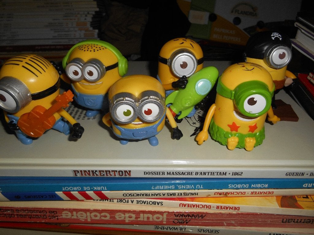 Lot de 6 Minions +-7cm MC DO, Enlèvement ou Envoi