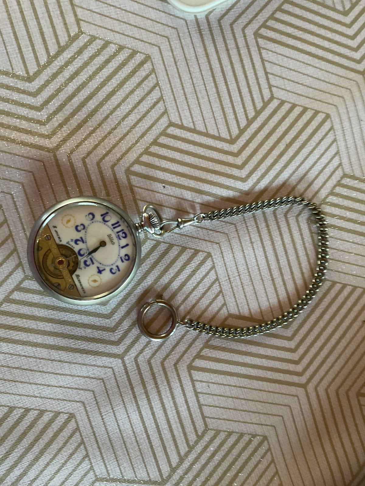 Montre de poche Hebdomas, Bijoux, Sacs & Beauté, Autres marques, 1900 à 1930, Acier, Montre de poche