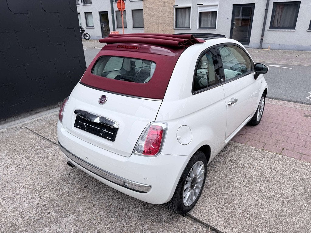 Fiat 500C 1.2 I EDITION LOUNGE CABRO, 1305 kg, 4 zetels, Cabriolet, Bedrijf