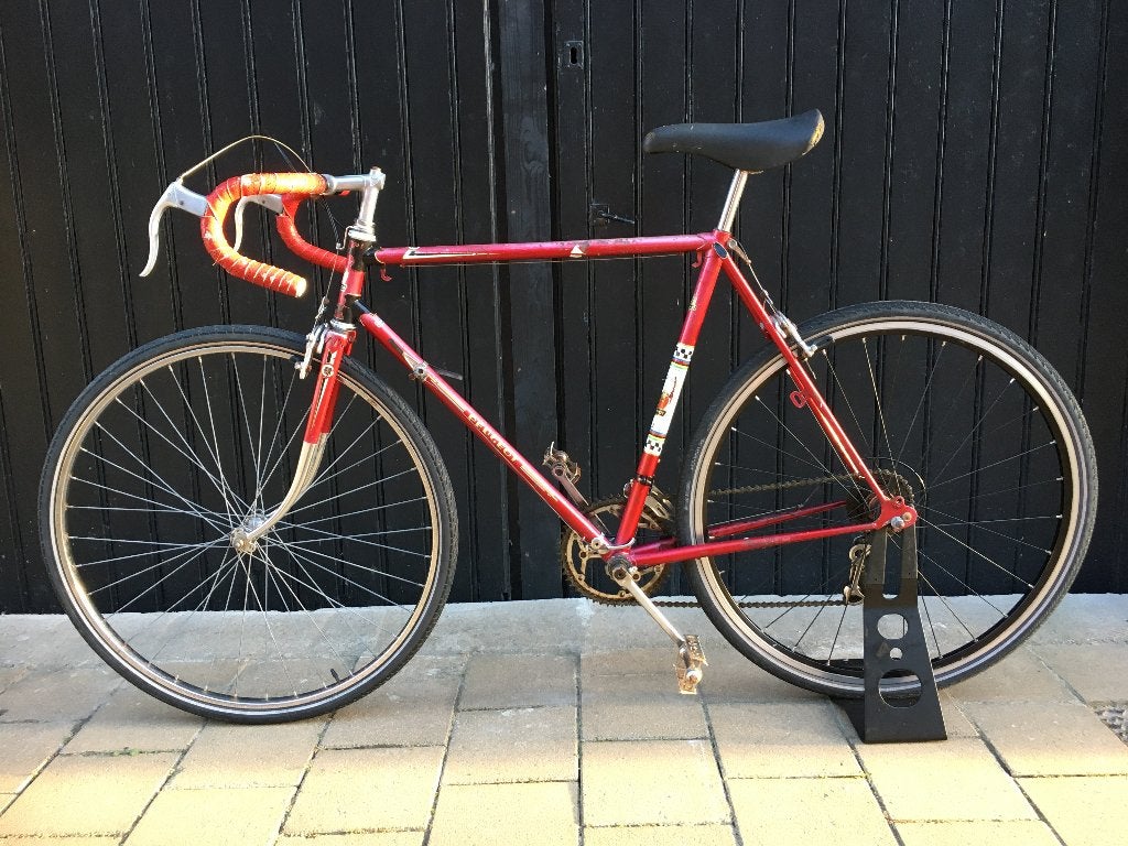 Retro koersfiets (55) Peugeot, Gebruikt, Velgrem, Versnellingen, 53 tot 57 cm