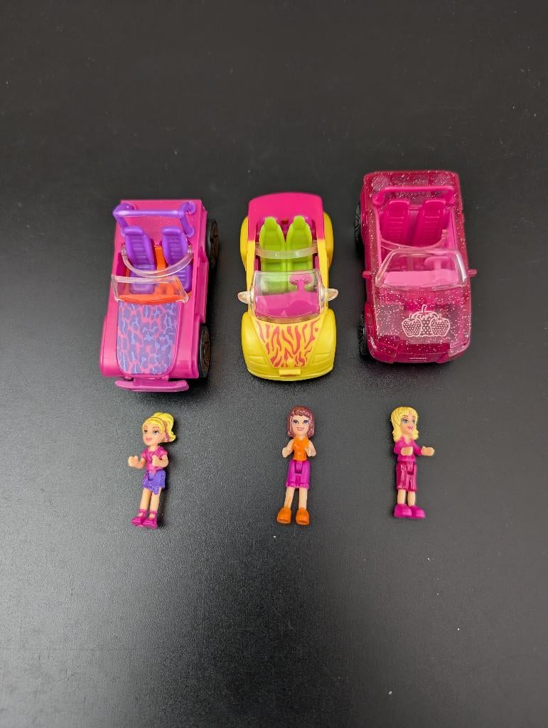 Polly Pocket 3 auto's, Kinderen en Baby's, Ophalen, Zo goed als nieuw, Overige typen