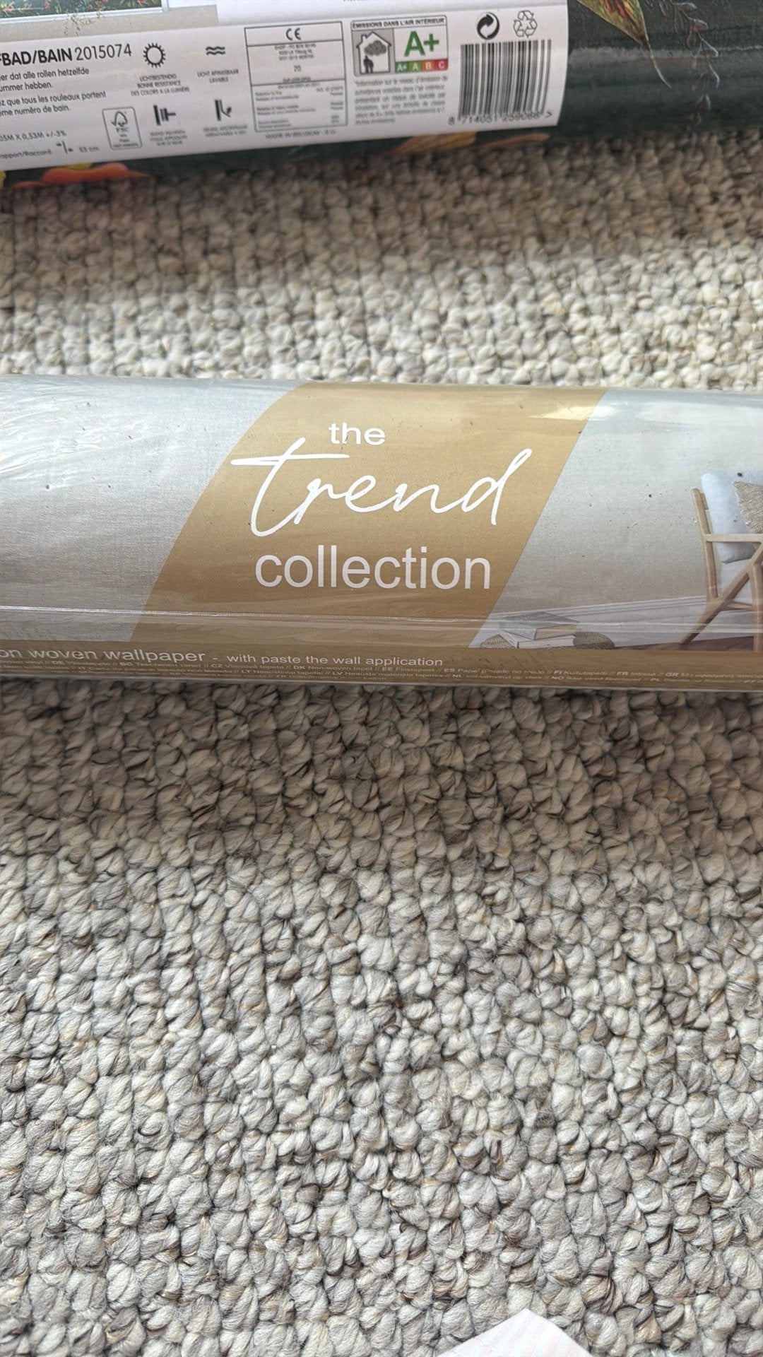 Nieuw vliesbehang – The Trend Collection – Beige/Taupe, Huis en Inrichting, Ophalen of Verzenden, Vliesbehang, Beige