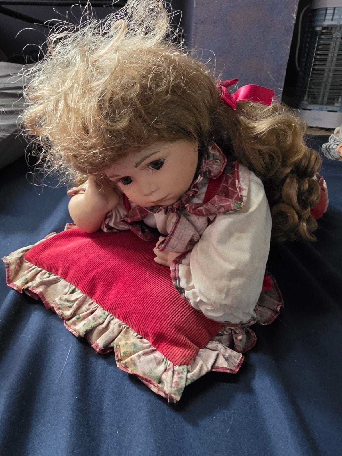 porseleinen pop, Verzamelen, Poppen, Ophalen of Verzenden, Pop