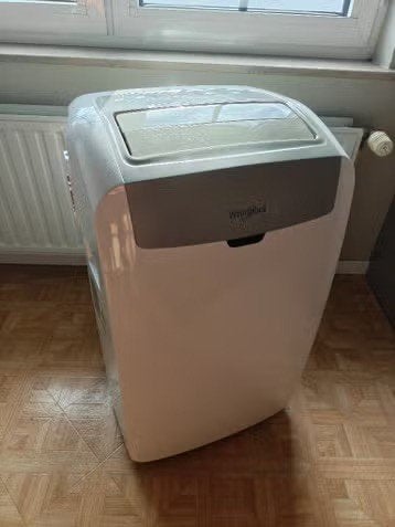Whirlpool mobiele Airco 12000BTU, Ophalen, Koelen en Ontvochtigen, Minder dan 60 m³, 3 snelheden of meer