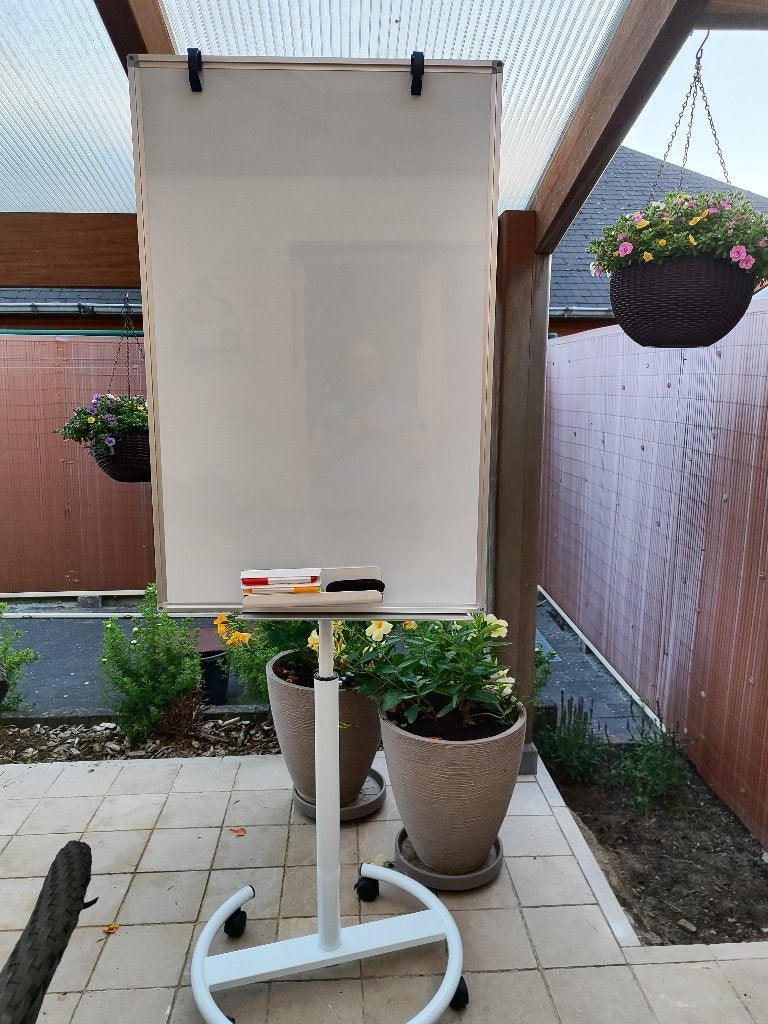 Whiteboard op wielen, Ophalen, Gebruikt, Whiteboard
