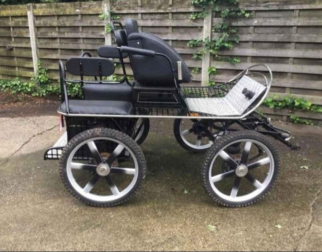 Marathonkoets Pony, Dieren en Toebehoren, Rijtuigen en Koetsen, Zo goed als nieuw, Marathonwagen, Pony