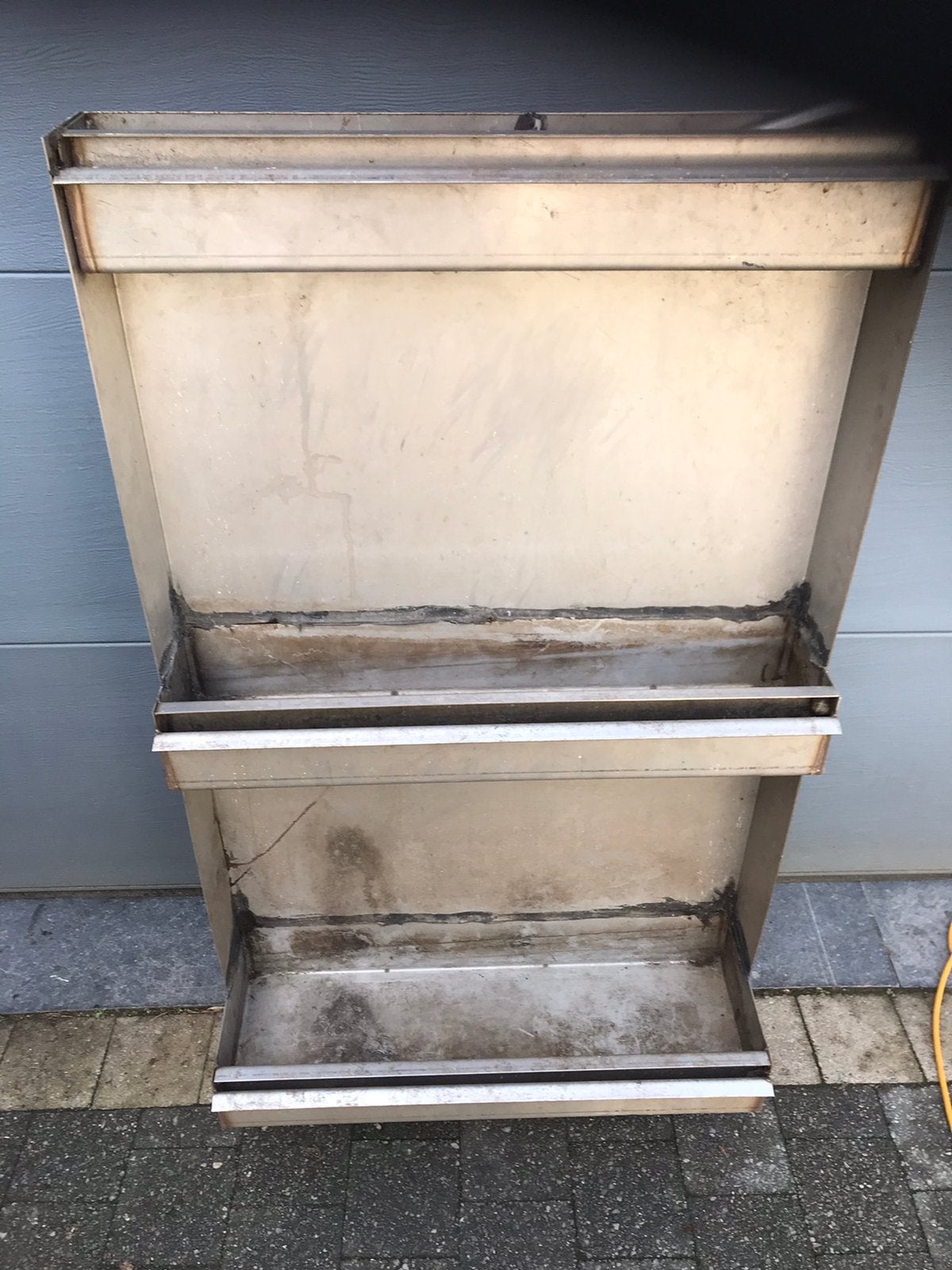 Waterval inox, Ophalen, Gebruikt