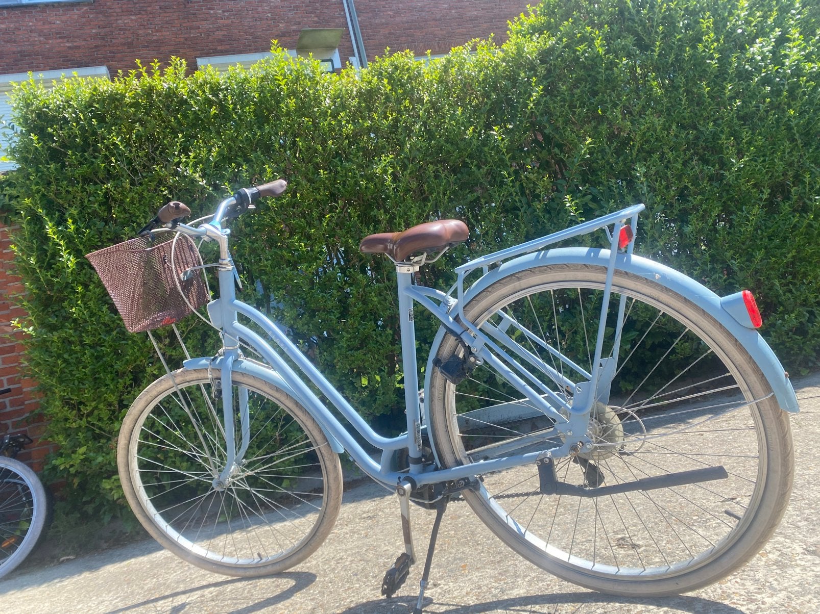 Damesfiets lichtblauw, 56 cm ou plus, Enlèvement, Comme neuf, Vitesses