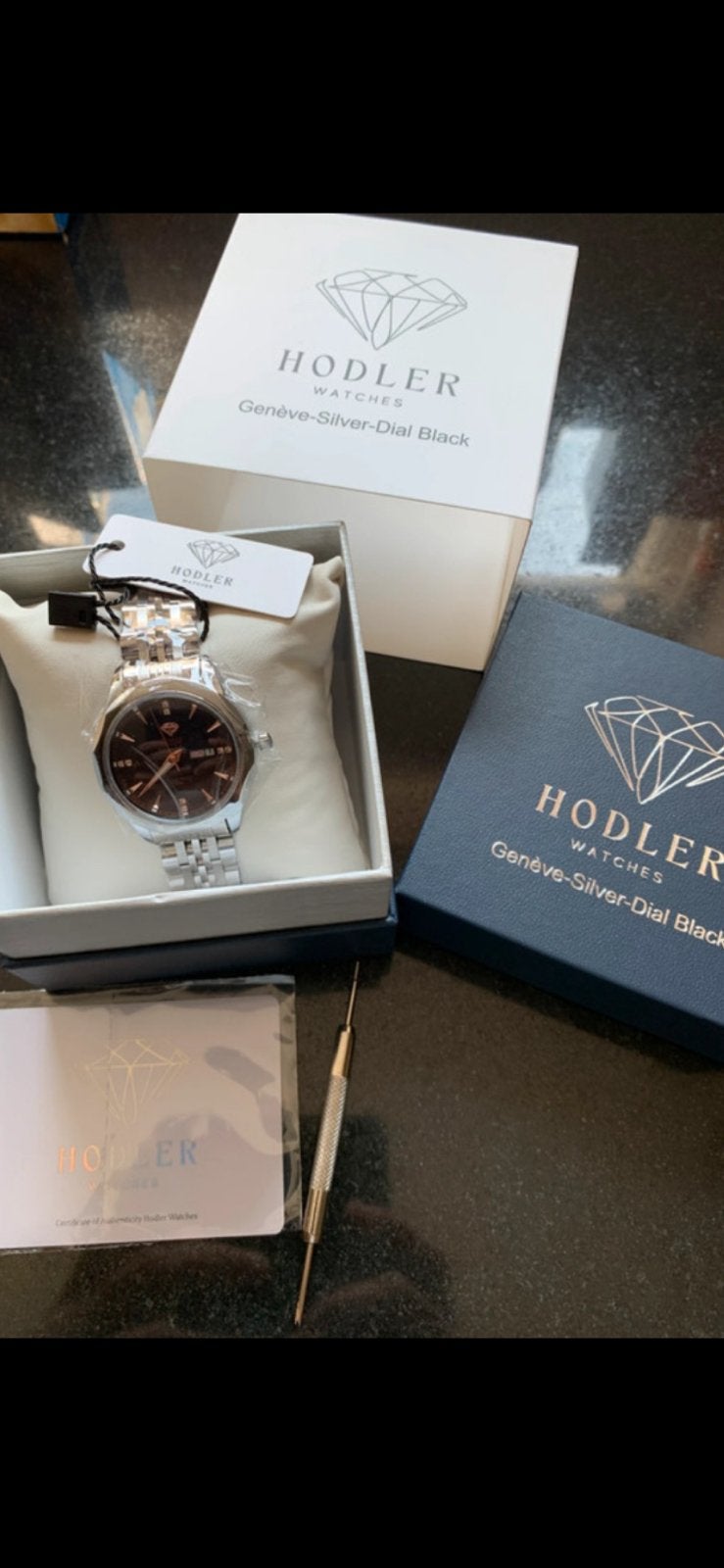 Horloge van HODLER, Handtassen en Accessoires, Horloges | Dames, Polshorloge, Nieuw, Zilver, Ophalen